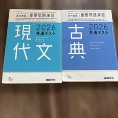 共通テスト対策　実力養成　重要問題演習　2026古典&現代文セット　解答一部なし