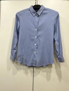 Theory セオリー ストライプシャツ ブルー S～M相当 ストレッチのサムネイル
