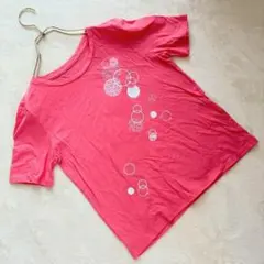 ジョルジュレッシュ 半袖Tシャツ 綿100% ピンク レディース トップス Sのサムネイル