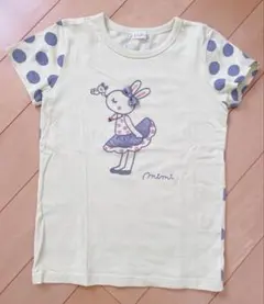 ☆ 美品 KP ニットプランナー みみちゃん ドット柄Tシャツ 150 ☆のサムネイル