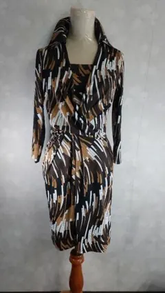 クードシャンス・幾何学柄ワンピース