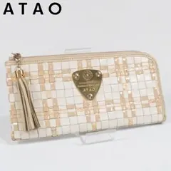 未使用】ATAO 長財布 limo リモ ベイビーチーク L字ファスナー - メルカリ