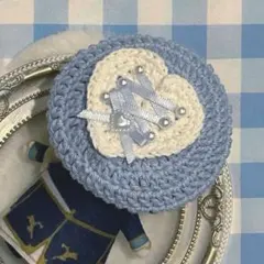 にじぱぺっと　10㎝ぬい　ぬい服　ぬい帽子　ベレー帽　ペールブルー
