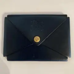 IL BISONTE ネイビー 名刺入れ カードケース