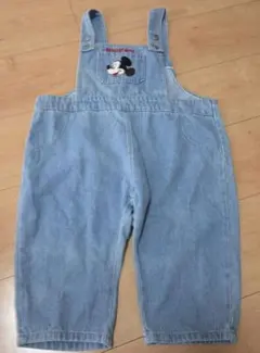 ミッキーマウス デニムオーバーオール