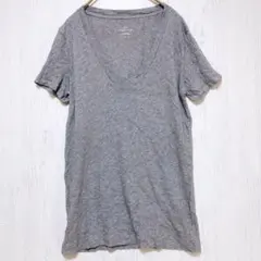 ジェイクルー J.Crew Ｔシャツ 深Vネック 半袖 グレー カジュアル Sのサムネイル