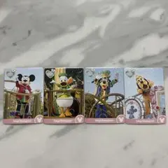 【新品未使用】ディズニーパルパルーザ　コレクションカード 4枚セット