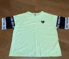 【平成女児SALE】ピンクラテの黄緑のTシャツ