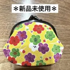 【新品未使用】がま口財布　和風　和柄　梅　着物　浴衣のサムネイル