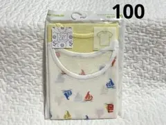 新品　ユニクロ　コットンメッシュインナーT(半袖) 2枚組　肌着　100㎝