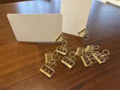 ワイドクリップ　結婚式　DIY テーブルナンバー　メニュー表