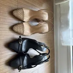 ZARA ポインテッドトゥハイヒール 2足セット