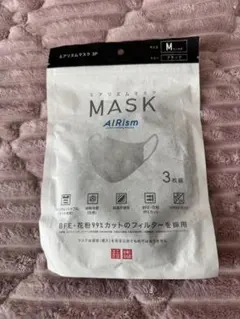 UNIQLO AIRism マスク Mサイズ 3枚入り ブラック