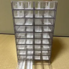 ②美品 昭和レトロ シャッペスパン 太口ミシン糸 収納ケース 店舗什器