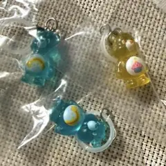 ケアベア クリアマスコットチャーム めじるしアクセサリー ガチャ