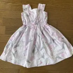 メゾピアノ　アイスクリーム柄ノースリーブワンピース 100cm