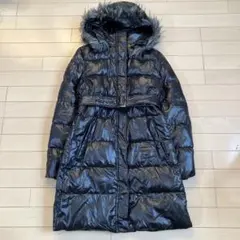 1.28 UNIQLO ユニクロ ダウンコート ロングコート ブラック S