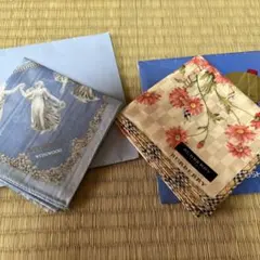 Wedgwood & Burberry ハンカチセット