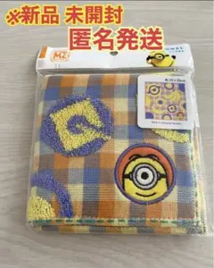【未開封/ミニオン】 ハンドタオルユニバーサルチェック柄 USJ ミニタオル