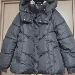 今日限定価格！未使用！黒厚手軽い温かダウンL～LLサイズ！お揃い風の帽子出品！