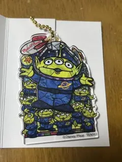 ディズニー 二層アクリルキーホルダー リトルグリーンメン