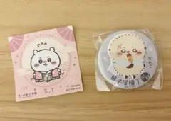 【新品】川越店　ちいかわ缶バッチと非売品ノベルティシールのセット