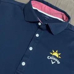キャロウェイ ゴルフ　ドライストレッチ　ポロシャツ　L 美品　速乾　サンマーク