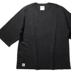 未着用 UNICENT コットンニット Tシャツ ブラック L