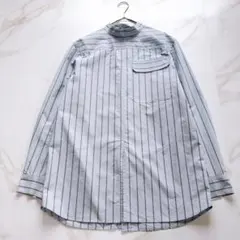 極美品✨THE SHINZONE 近年モデル ダブルスリットブラウス ストライプのサムネイル