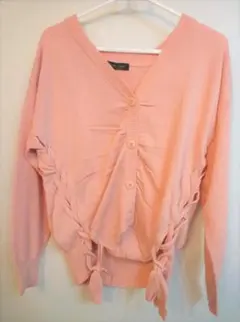 未使用★Rodeo Crowns変形 ニット カーディガン フリーサイズ ピンク