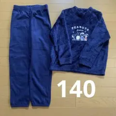 ユニクロ　フリースパジャマ　ルームウェア　スヌーピー　140