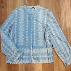 ZARA 刺繍ブラウス