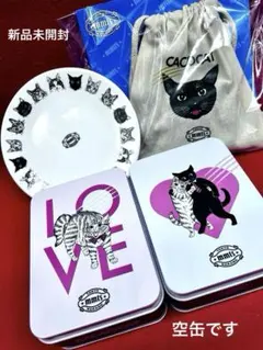 CACAO CAT✖️mmts❣️ チョコレート缶＆巾着(=^x^=) - メルカリ