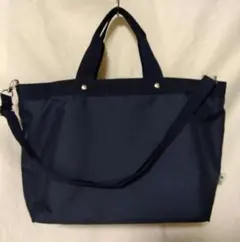 ジーユー 10ポケット 2wayトートバッグREPREVE ネイビー