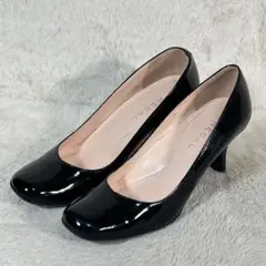 Rossi/セルジオ Sergio チャンキーヒール サイズ35.5 ブラックレザーパンプス セルジオロッシ✨美品 ロッシ_Women通販 Pump【送料無料 Beak | 靴
