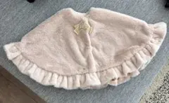 フリースポンチョ ピンク