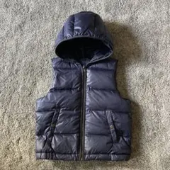 GAP Kids ギャップキッズ フード付ダウンベスト ネイビー 130