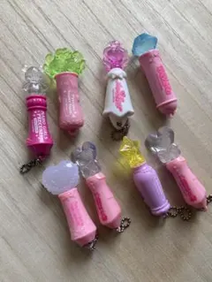 プリキュア キャラクターキーホルダー 8個セット（巾着2枚付き）