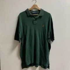 Polo by Ralph Lauren ダークグリーン ポロシャツ「Lサイズ」