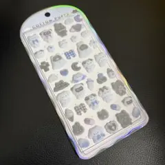 新品 コットンパフィーシール 動物 モノクロ 白黒