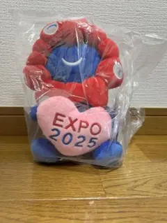 EXPO 2025 大阪・関西万博 ミャクミャク ぬいぐるみ ハート ゴールド