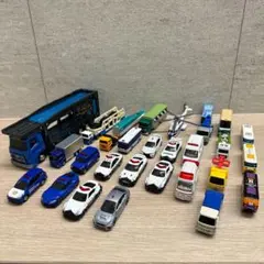 【トミカ】ポリスキャリアカーセット＆トミカ22台まとめ売り セット