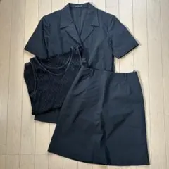 COMME CA DU MODE ブラック スカートセットアップ