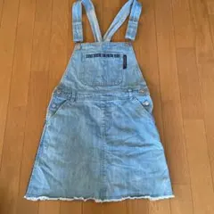 デニム サロペット ジャンパースカート Lサイズ