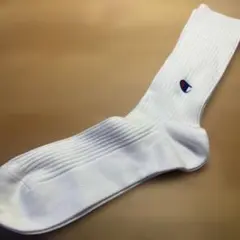 チャンピオン ホワイトリブソックス
