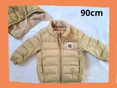 子供用　ダウンコート　イエロー　男女兼用　90ｃｍ　UNIQLO　ユニクロ
