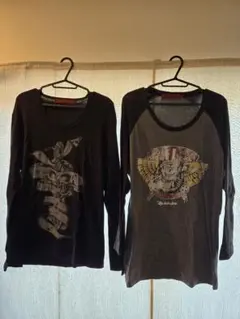 BRANCH 七分袖カットソー スカルデザイン