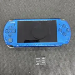 Sony PSP−3000 ブルー　本体 + Lexar 4GBメモリカード