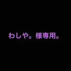 わしや。様専用。