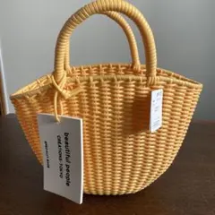 beautiful people かごバッグ イエロー